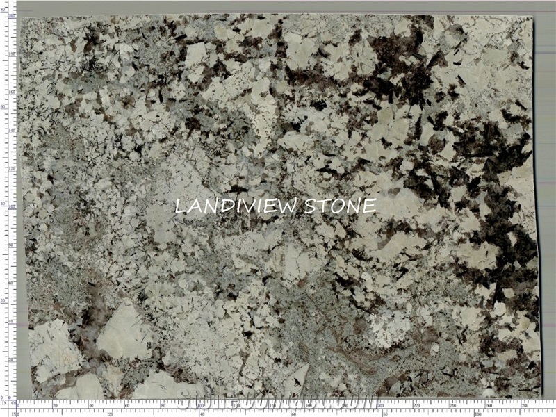 Branco Tourmaline Granite Everest White Tiles Slab