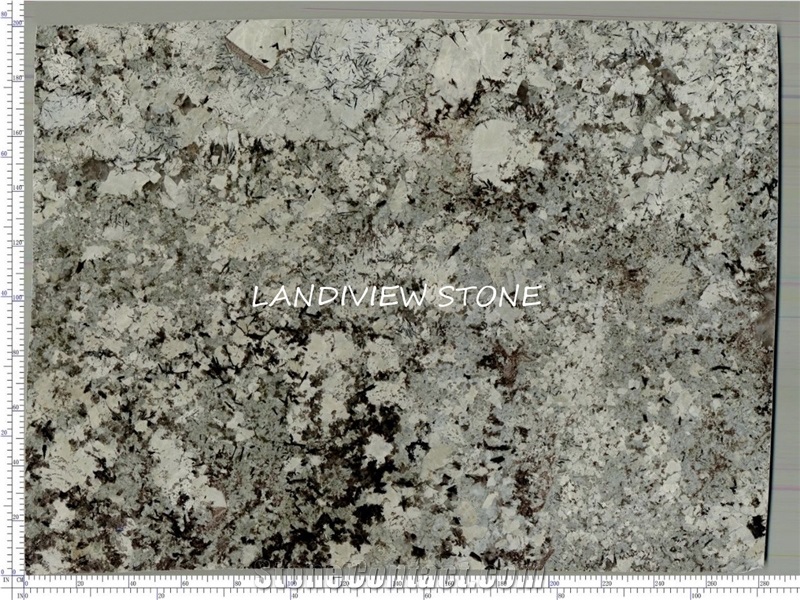 Branco Tourmaline Granite Everest White Tiles Slab