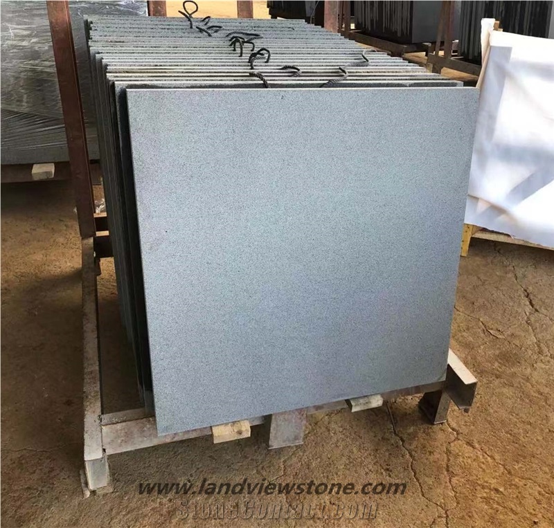 China Grey Bluestone Honed Tiles & Slabs