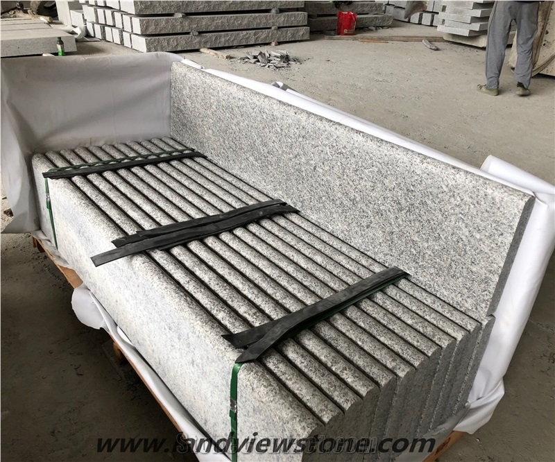 Chinese White Granite Stairs & Steps Riser Treads