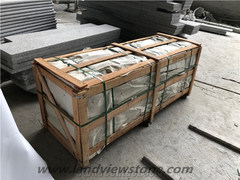 Chinese White Granite Stairs & Steps Riser Treads