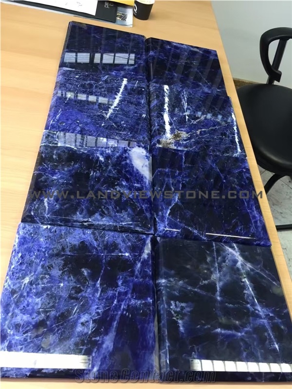Lapis Lazuli Marble Slabs, Royal Blue Marble