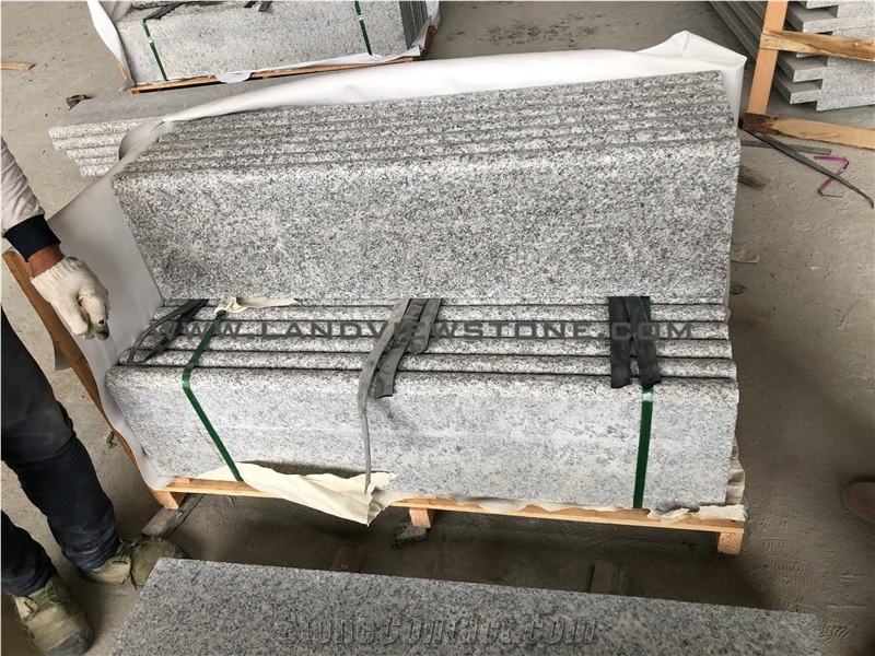 New G603 Granite Stair Treads Bullnose Treads