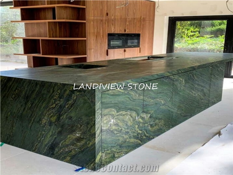 Verde Fantastico Granite Birjand Green Granite Top
