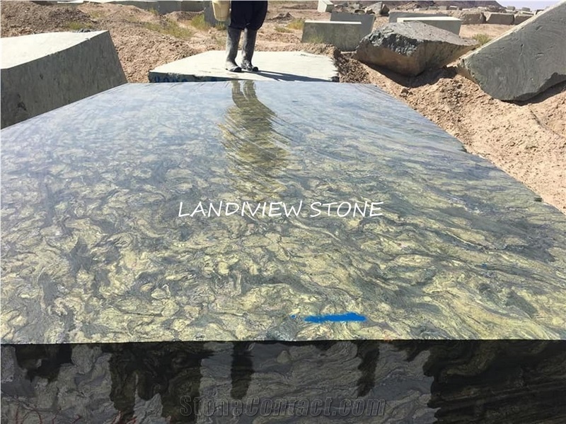 Verde Fantastico Granite Birjand Green Granite Top
