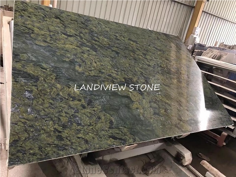 Verde Fantastico Granite Birjand Green Granite Top