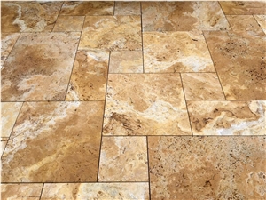 Golden Yellow Travertine Tiles