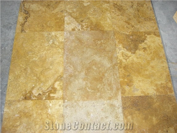 Golden Yellow Travertine Tiles
