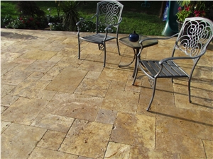 Golden Yellow Travertine Tiles