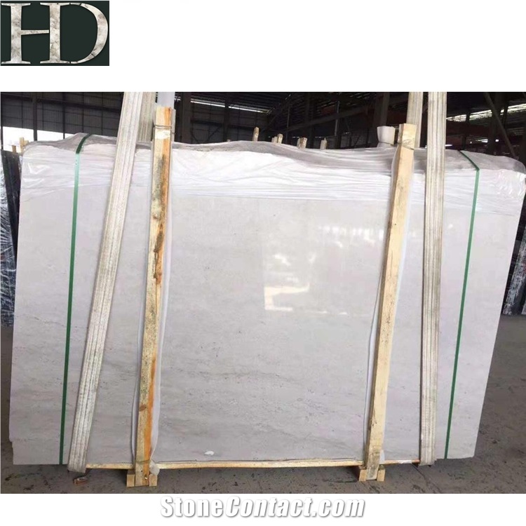 Chinese Silver Grey Travertine Polish Slabs&Tiles