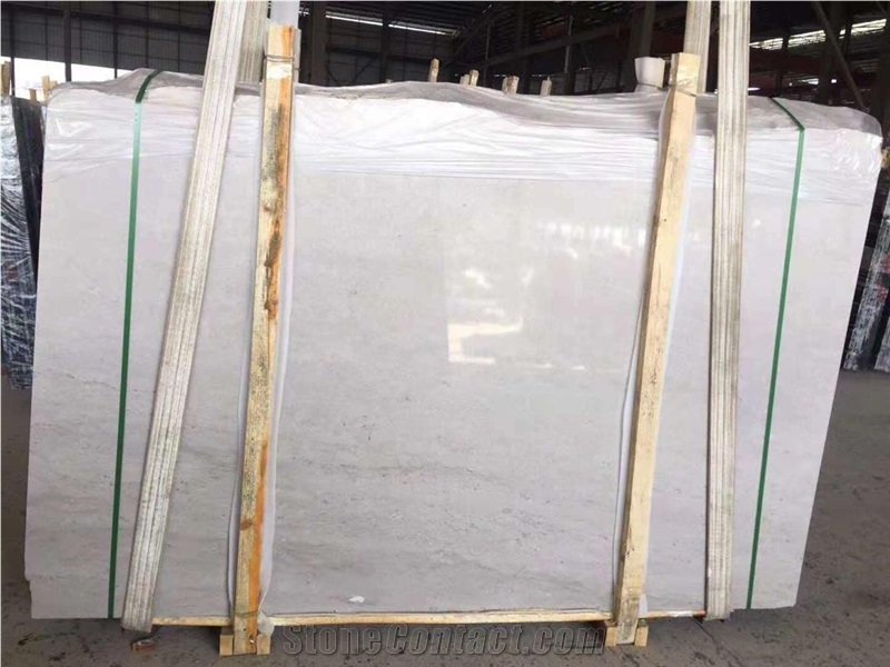 Chinese Silver Grey Travertine Polish Slabs&Tiles