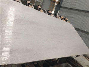 Chinese Silver Grey Travertine Polish Slabs&Tiles