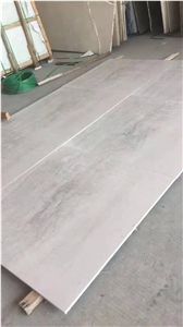 Chinese Silver Grey Travertine Polish Slabs&Tiles