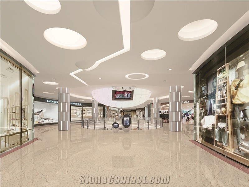 Beige Artificial Stone Terrazzo Tile Cement Floor