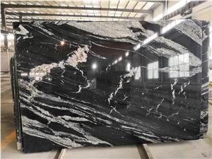 Black Cosmic Snowflake Granite Garden Floor Tile