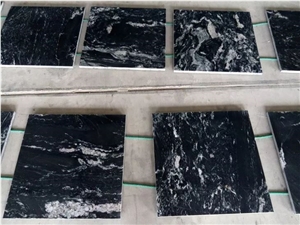 Black Cosmic Snowflake Granite Garden Floor Tile