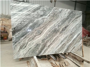 Fantasy Brown Veins Marble Prefab Vanity Top