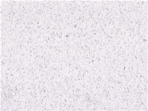 Solid Surface Absolute Snow Crystal White Terrazzo Tile
