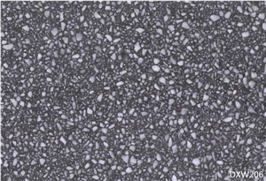 Solid Surface Grey Chips Terrazzo Tile Floor Cover