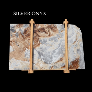 Silver Onyx Slabs, Grey Onyx Slabs