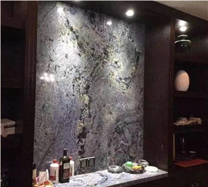 Blue Sapphire Granite Slabs Wall Application