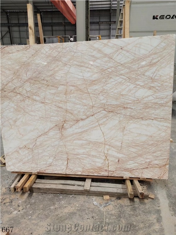 China Spider Golden Marble Red Line Slabs & Tiles