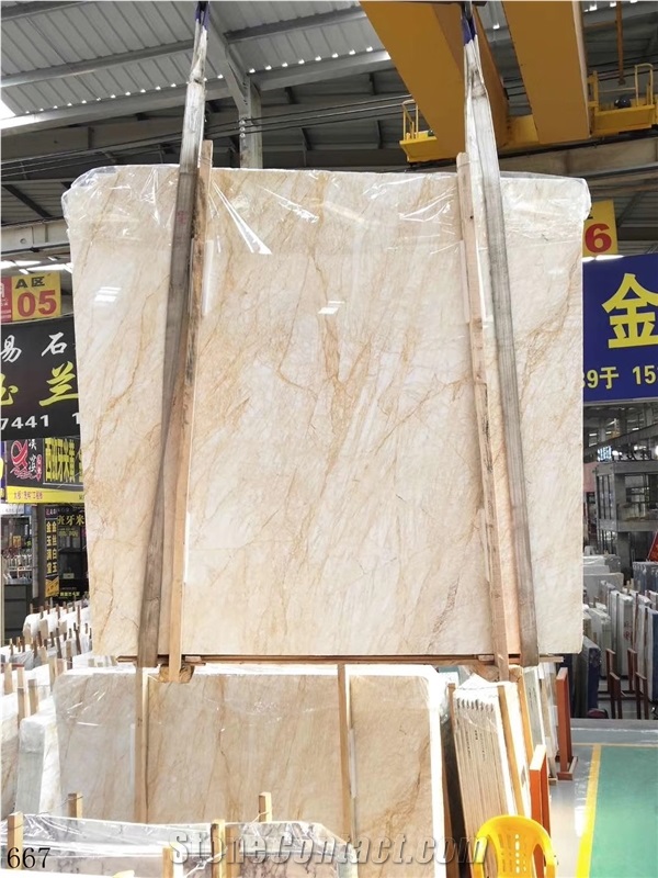 China Spider Golden Marble Red Line Slabs & Tiles