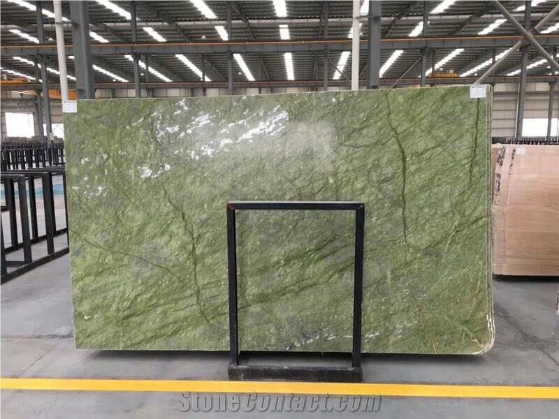 Dandong Green Marble Verde Pavone Slabs&Tiles