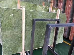 Dandong Green Marble Verde Pavone Slabs&Tiles