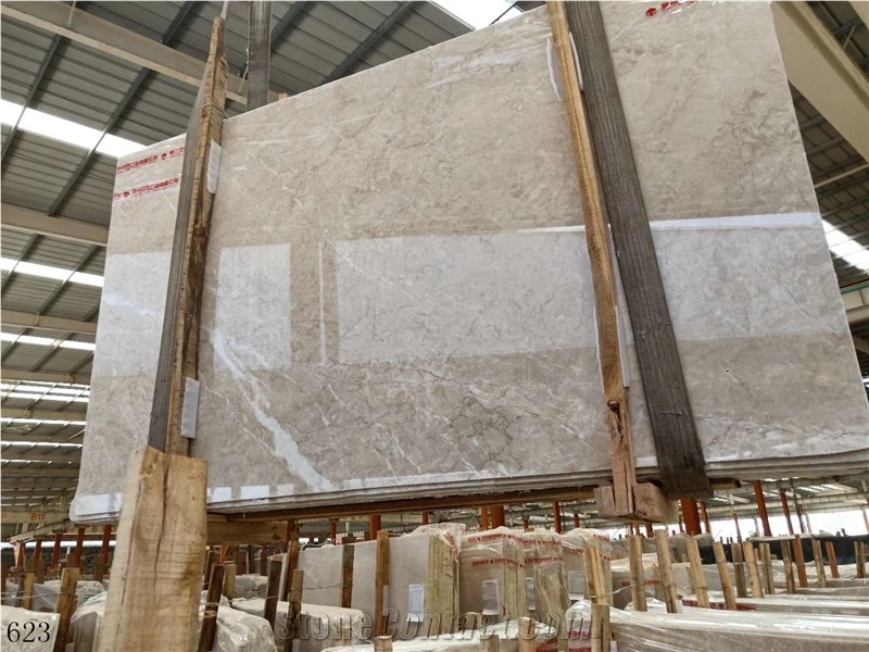 Golden Lotus Marble Beige Slabs Cream Tiles