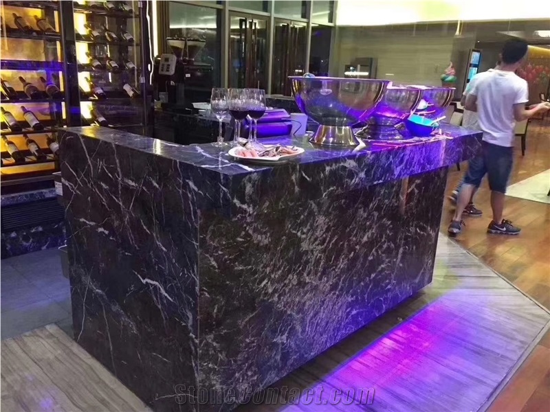 Grigio Argentato Dark Grey Bar Desk Kitchen Table