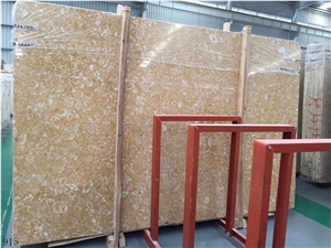 Kinsale Golden Marble Slabs White Feature