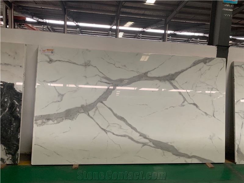 Marble Vein Nano Glass Stone Crystallized Slab