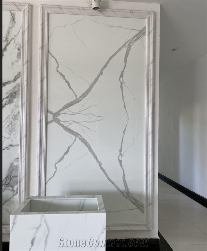 Nano Glass Crystallized Stone Slab Tile Wall Use