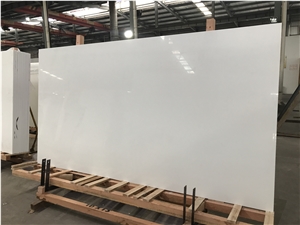 Pure White Nanoglass Stone 3rd Crystallized Slab