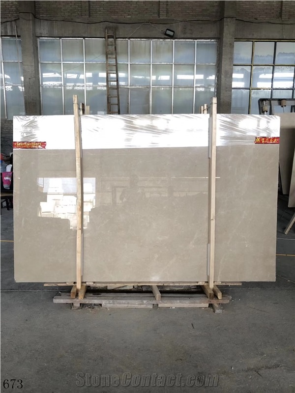 Shandian Burdur Lightning Beige Marble Cream Slabs