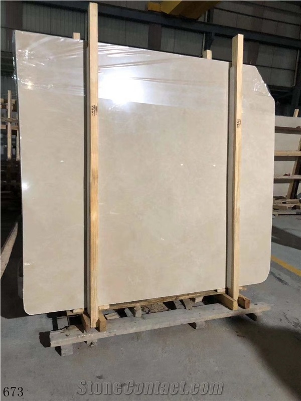 Shandian Burdur Lightning Beige Marble Cream Slabs