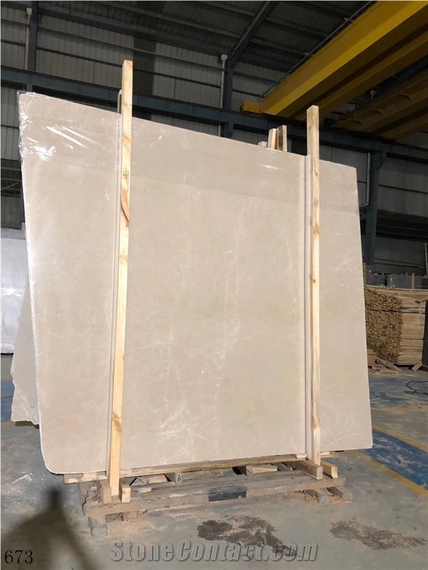 Shandian Burdur Lightning Beige Marble Cream Slabs
