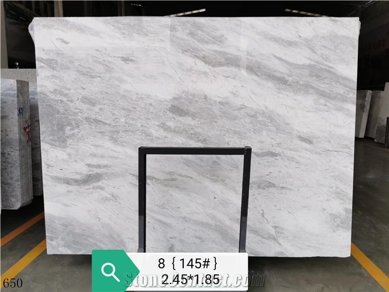 Volakas Venus Marble Dramas White Slabs & Tiles