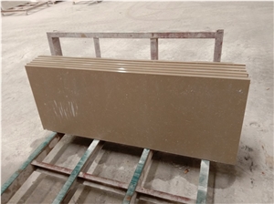 Brown Calcatta Quartz Prefab Countertops
