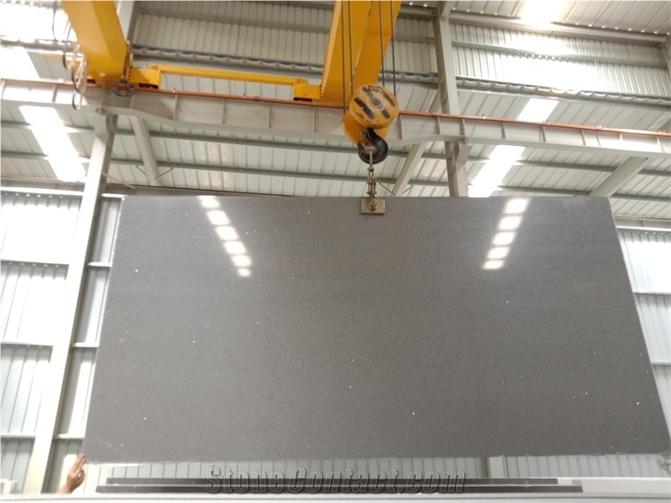 Caesarstone Sparkle Grey Quartz Slab Cheap Stone