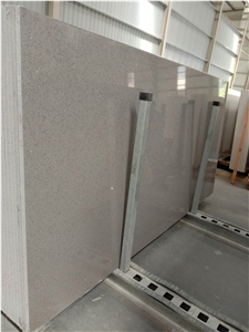 Caesarstone Sparkle Grey Quartz Slab Cheap Stone