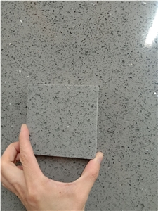 Caesarstone Sparkle Grey Quartz Slab Cheap Stone