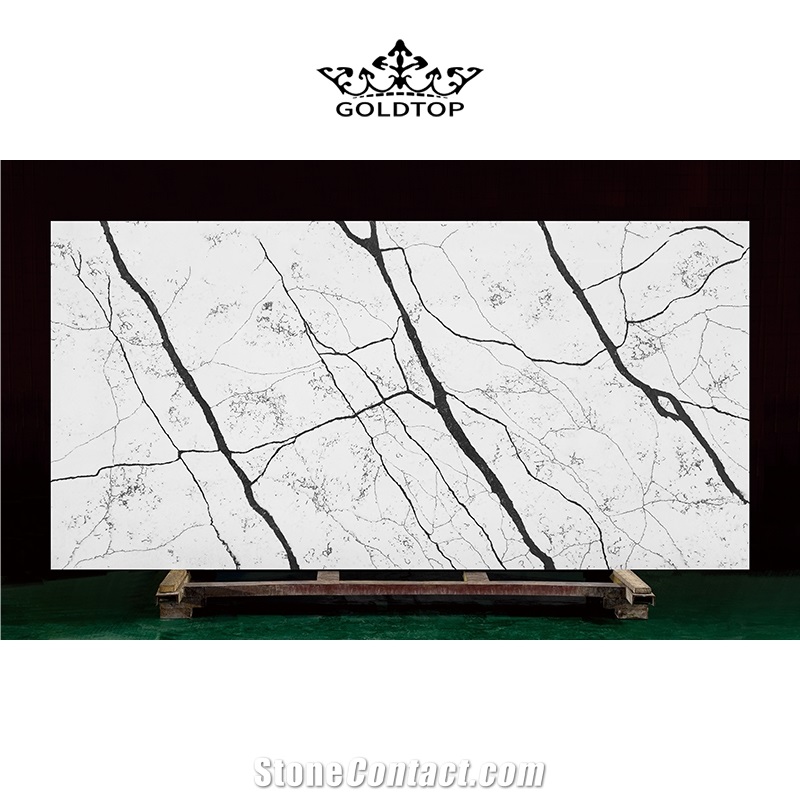 Calacatta Quartz Stone Big Size For Construction