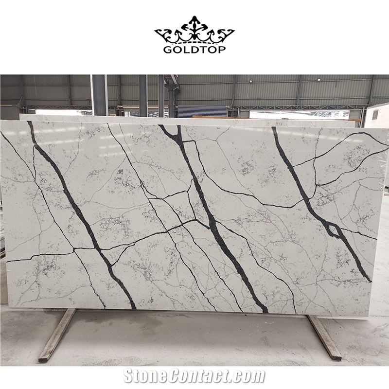 Calacatta Quartz Stone Big Size For Construction