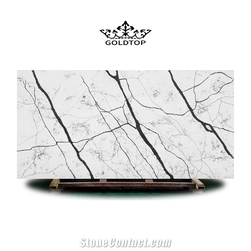 Calacatta Quartz Stone Big Size For Construction