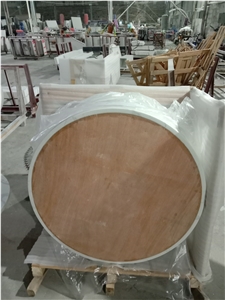 Calacatta White Quartz Round Table Tops for Hotel