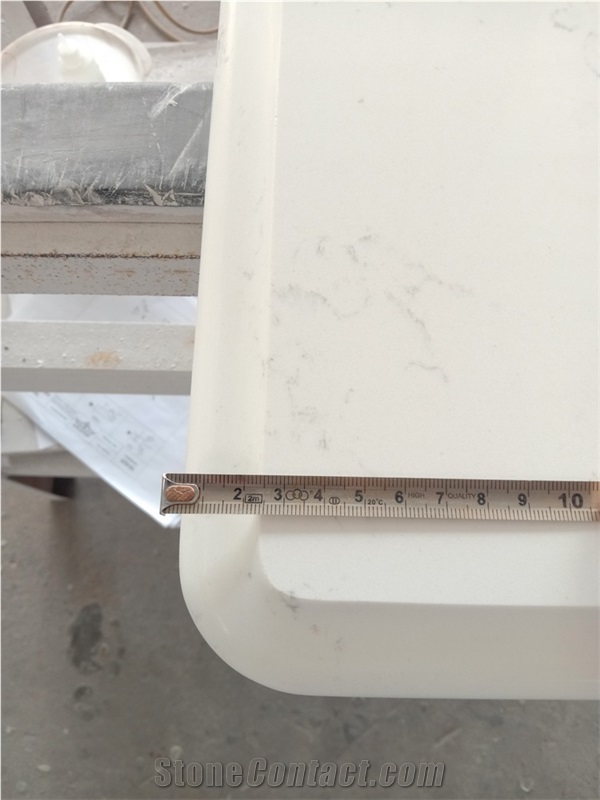Carrara White Quartz for Vanity Top Table Top