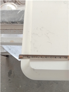 Carrara White Quartz for Vanity Top Table Top