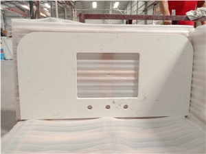 Carrara White Quartz Vanity Countertops
